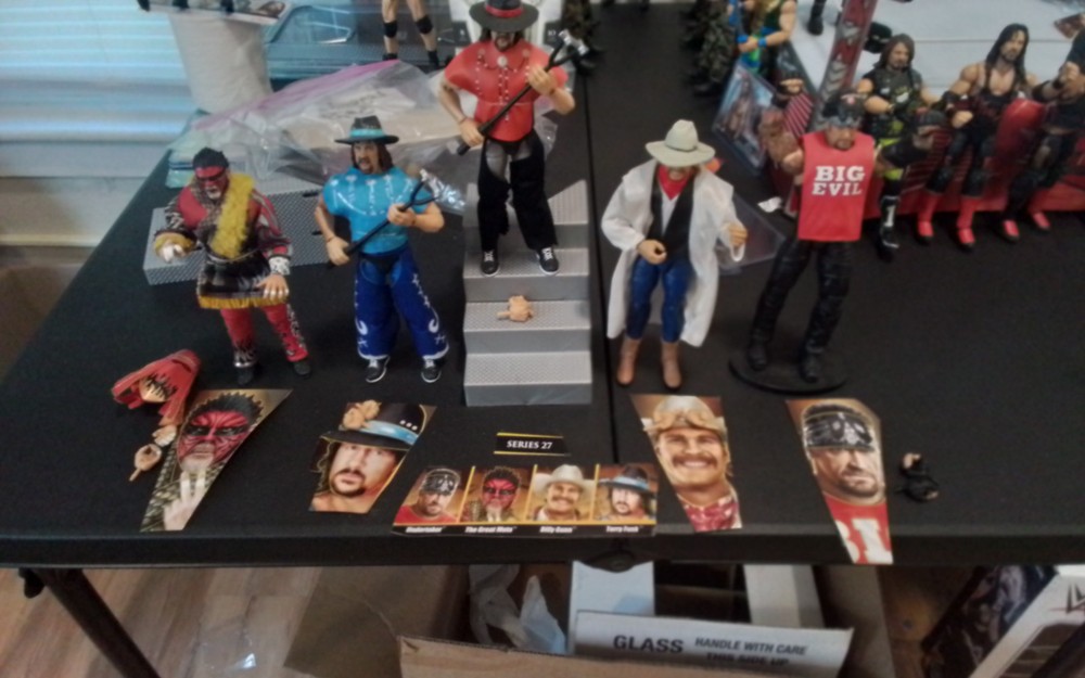 WWE Mattel Legends Series #27 Terry Funk Red & Blue CHASE Great Muta Taker ECT!