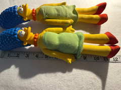 20th Century Fox The Simpsons Marge Plush/Plastic Figures LOT of 2 VTG 1990