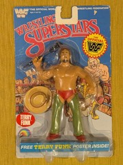 LJN Titan Sports WWF Wrestling Superstars Terry Funk W/ Case, Card & Poster 1986