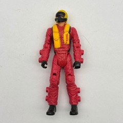 Tonka BTR Rescue Pilot Action Figure 4″ Red Jumpsuit Yellow Helmet Built to Rule