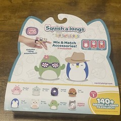 Squishmallows Squish-A-Longs – 8 Figure Pack- Series 1 – New Release Ring Attach