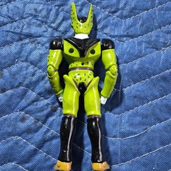 Dragon Ball Z Cell Action Figure 1996 Green Black Yellow Adjustable Vintage