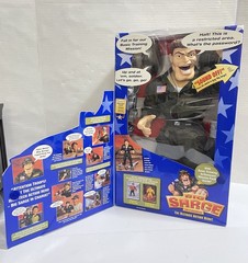 Vintage Big Sarge In Charge Action Figure 19” Talking Toy Soldier Playmates 2001