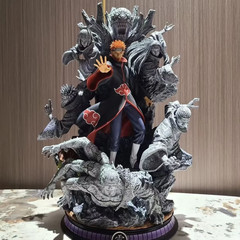 Anime Naruto Shippuden Pain Six Paths Akatsuki PVC Figure GK Statue Collectible