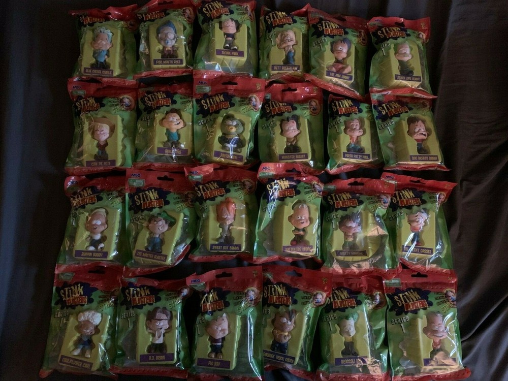 Complete Set of 24 Stink Blasters Series 1 Figures 2011 New in Package