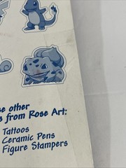 6 Pencils With Eraser Toppers Vintage 1999 Pokémon Gotta Catch ’em All! Rose Art