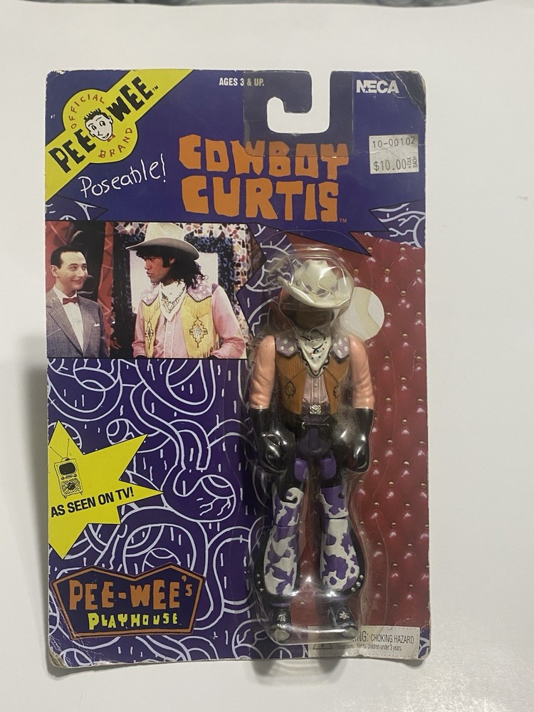Pee-Wee Herman Playhouse Cowboy Curtis 6″ Action Figure NECA Sealed