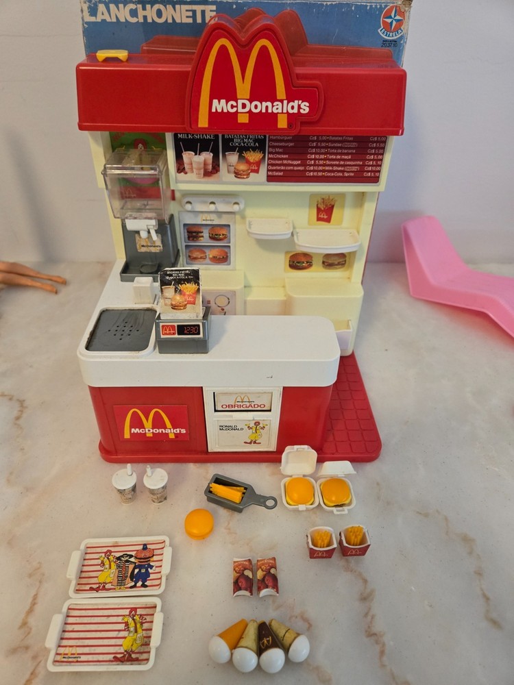 McDonalds Brazil Estrela Playset Very Rare 80s Fast Food Memorabilia