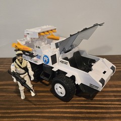 1985 G.I. Joe Snow Cat With Frostbite Driver. Complete. Hasbro ARAH. Read