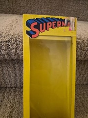 Mego Superman, Vintage 1972 Rare 4 Panel Box. Beautiful Mint Mego Superman.