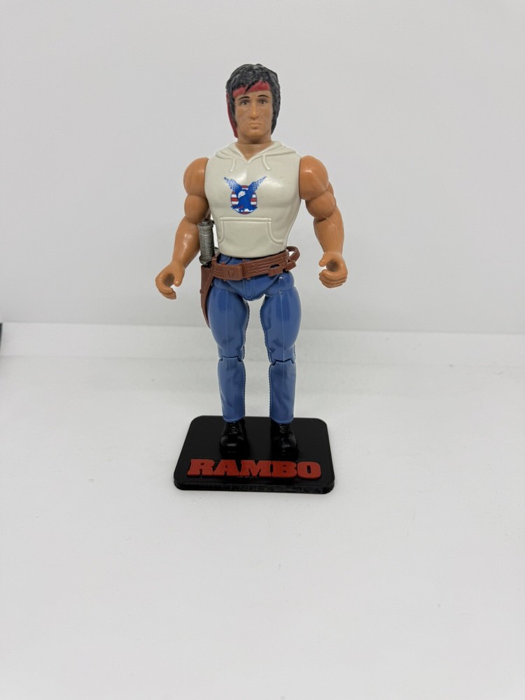 Custom Coleco Rambo Figure Stands! Vintage! Figures not included!