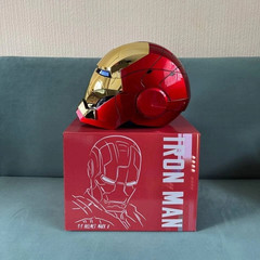 Autoking Iron Man Gold MK5 Helmet Electronic Voice Activated Open&Close Mask New