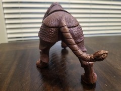 Vintage 1984 Rhino Toy 11″ Brown Plastic Figure by Imperial Hong Kong
