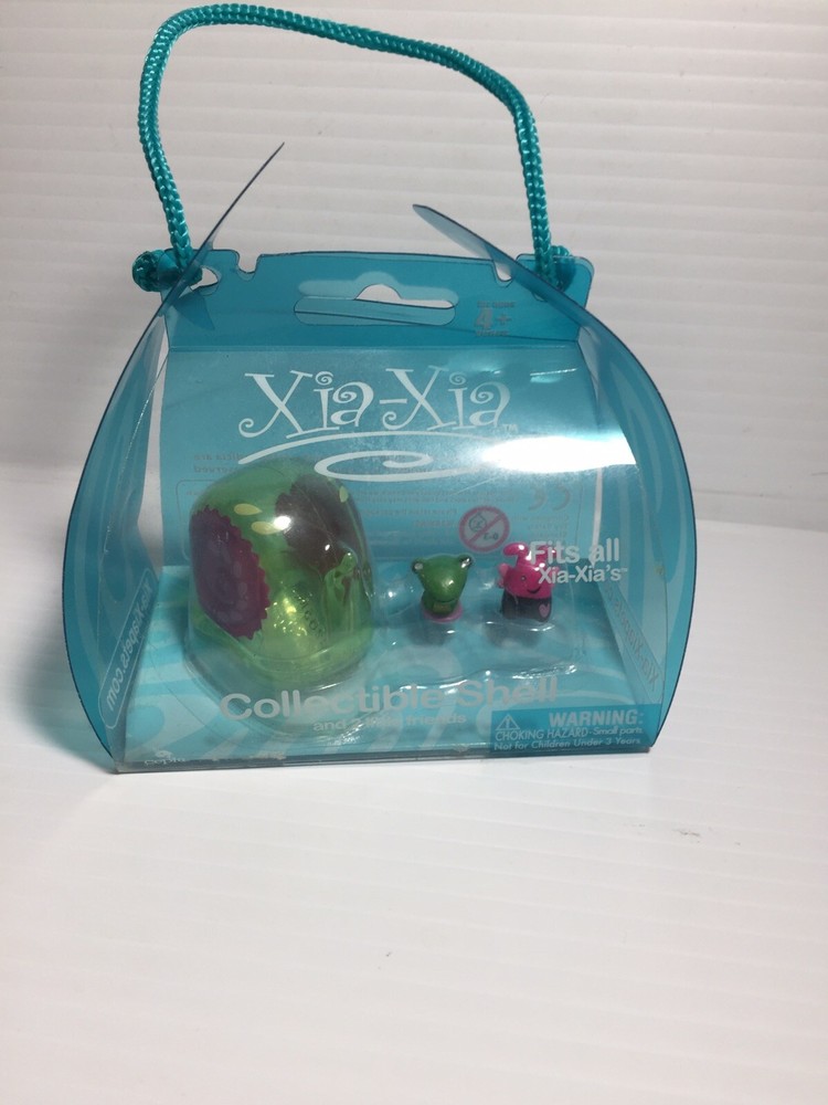 Xia-Xia Toy Snail Shell W/Snail Friends Green Pink