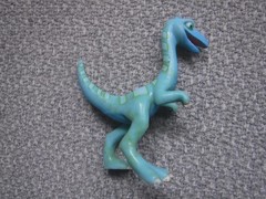 Dinosaur Train OLLIE 118 & OREN 119 Ornithomimus figure lot 2010 Learning Henson