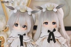Piccodo Doll Haneko White Alice Haiba 13.6cm/5.3In Bjd Dressable Action Figure