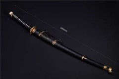 Hot 1/6 Scale Japanese Samurai Metal Katana Samurai Sword Model for 12″ Figure