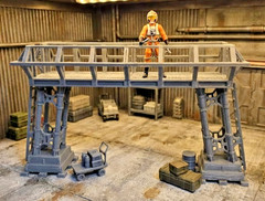Star Wars Echo Base Maintenance Bridge Diorama 1:18 Scale for 4 inch Figure