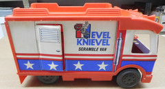 Vintage 1973 Ideal Toys Evel Knievel Scramble Van w/ Accessories LOOK!