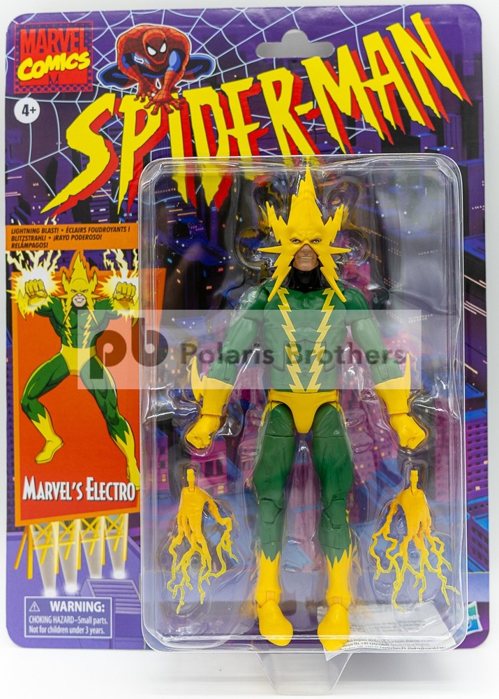 Spider-Man Marvel Legends Electro 6-Inch Action Figure – In Hand, Free Shipping!