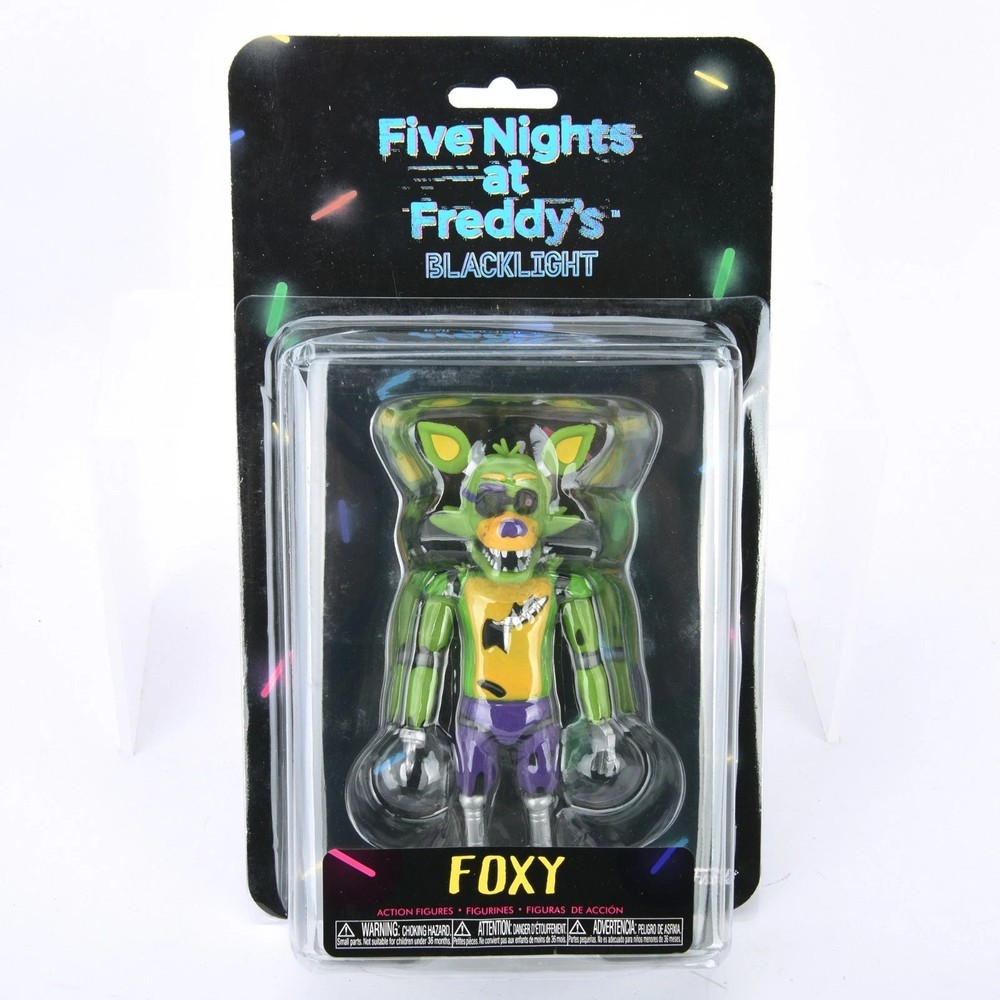 Five Nights At Freddy FNAF Blacklight 5″ Articulated Action Figure Toy – Foxy