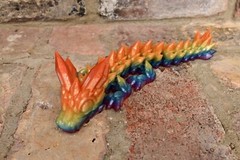 BABY Crystal Dragon 3D Printed