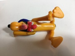 Disney Ducktales Baggy Beagle Twistable bendie bendable Figure + Epcot Pluto PVC