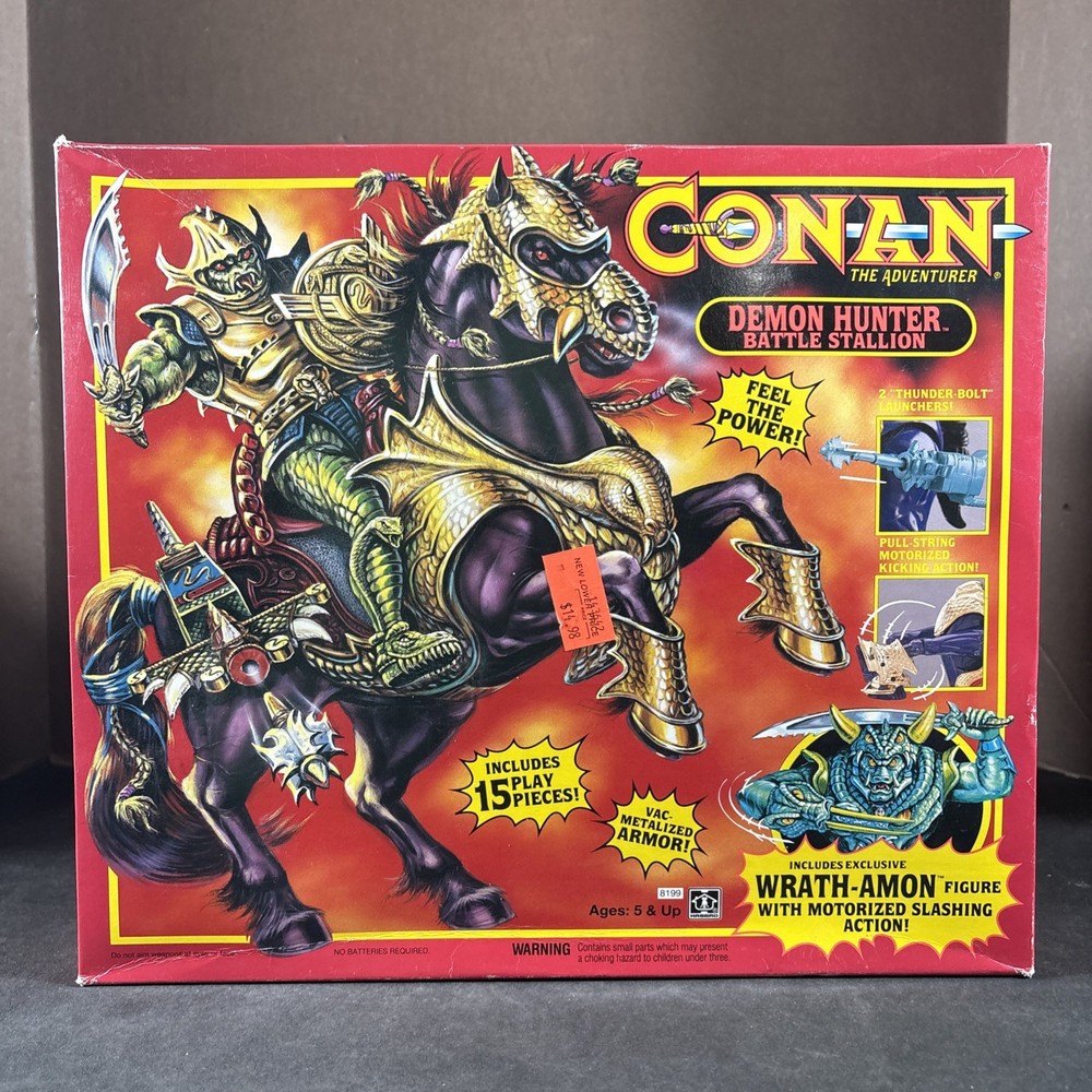 DEMON HUNTER BATTLE STALLION CONAN THE ADVENTURER ACTION FIGURE HASBRO VINTAGE