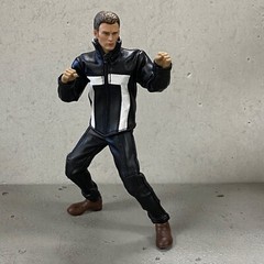 PB-GH-SET: 1/12 Leather Ghost Rider Jacket & Pants for 6″ medium to slim body