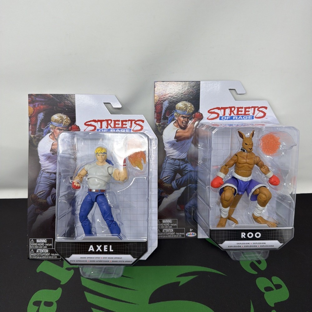SEGA Jakks Pacific Streets Of Rage Lot Of 2 Roo Axel Figure