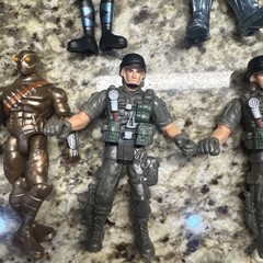 Lot Of 11 Star Wars, DC comics, & Loose Action Figures, No Accessories