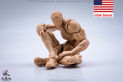 Wind Toys 1/12 Pale Flexible Doll Male Strong 6”Action Figure Joint Body w/Head