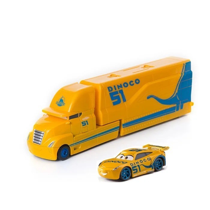 Disney Pixar Cars Black Storm Jackson DiNOco Cruz Mack Hauler Truck & Car Toys