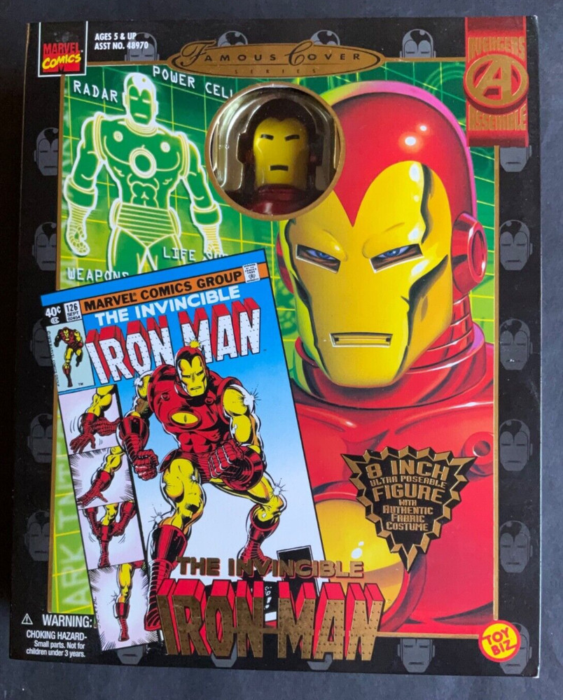 Iron Man Avengers Famous Cover Marvel Comics Action Figure MIB Toy Biz