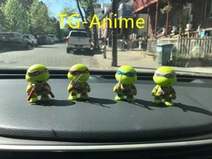 4pcs Teenage Mutant Ninja Turtles TMNT Mini Action Figure Car Dashboard Decor