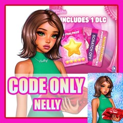 Dress To Impress *DLC CODE ONLY* 💚 NELLY 💚 Messaged ASAP – S3 DTI Doll