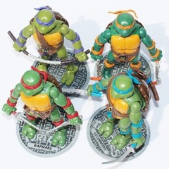 4 Pcs Movie Teenage Mutant Ninja Turtles Classic Collection TMNT Action Figures