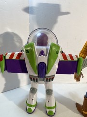 Thinkway Toys Drop Down Woody And Buzz Lightyear Tested Works