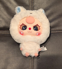 Baby Three Cats And Dog Series “Big Head Baby” Zipper Bag Plush Collectable
