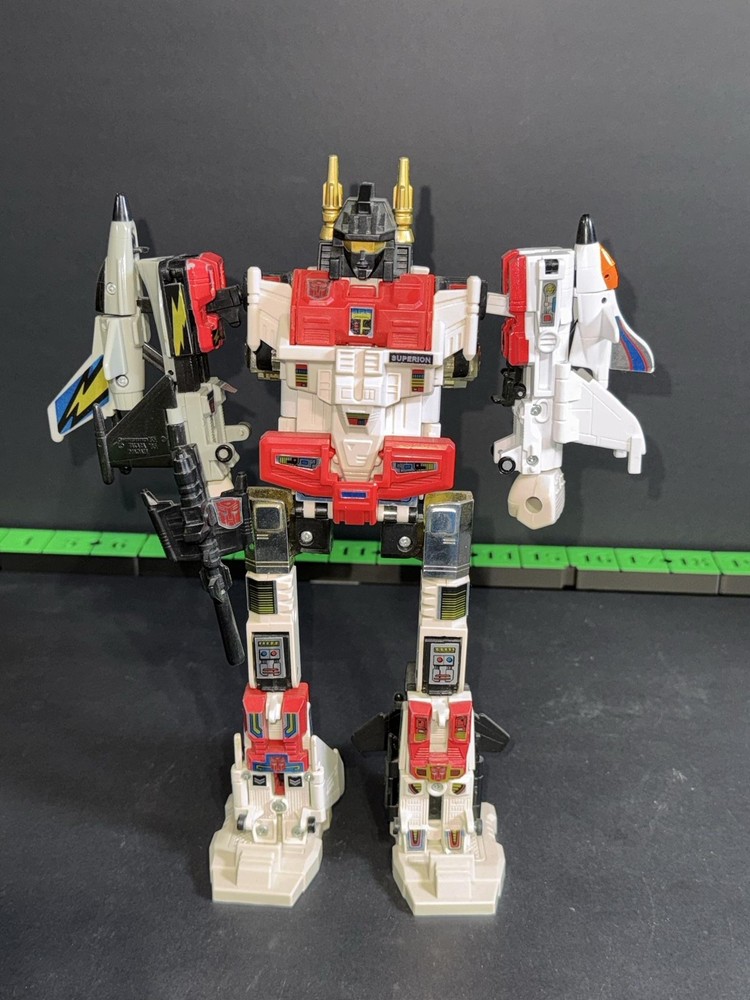 Vintage 1986 Hasbro Transformers G1 Superion Combiner Action Figure Japan Robot