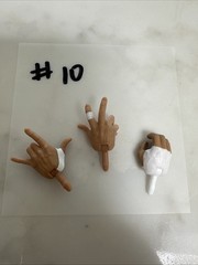 6 WWE Action Figure Extra Hands (Set of 3) Mattel Elite. Parts only. #10