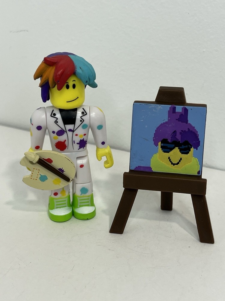 ROBL0X PIXEL ARTIST Paint Palatte Series 1 Figure COMPLETE Art Easel (NO CODE)