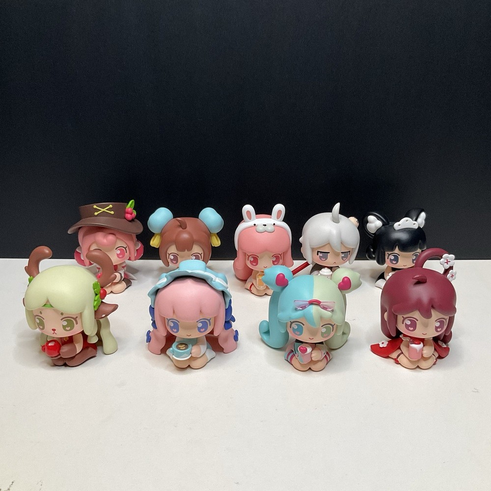 MiniToys Mini Toys Tea Time Series Figure Lot of 9 Multiple Series Blind Boxes