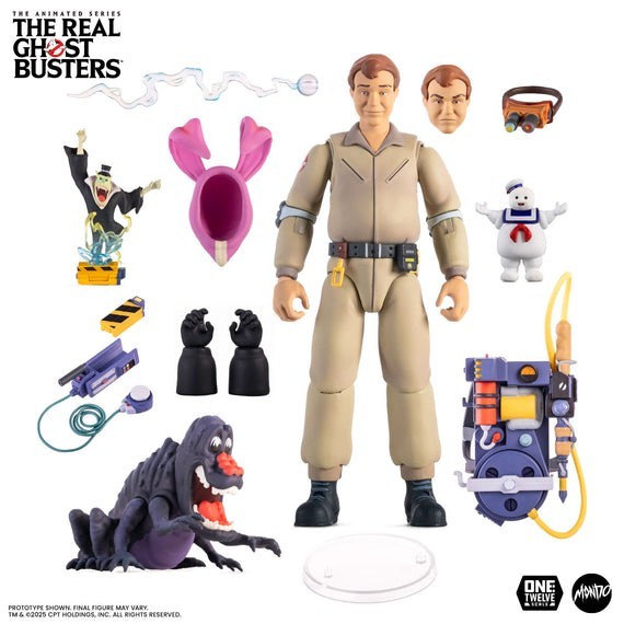 Mondo The Real Ghostbusters Ray Stantz 1/12 Action Figure Set New Sealed MIB