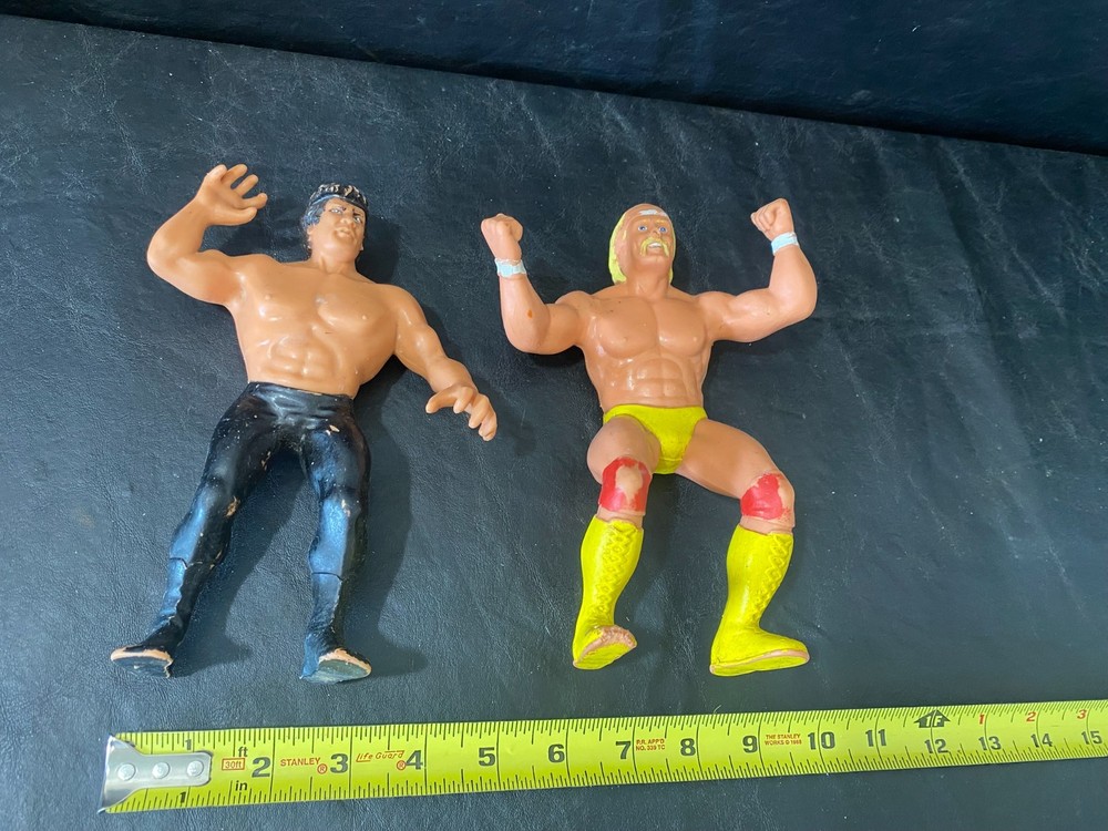 vintage Hulk Hogan w/ Ricky the Dragon WWE WWF Wrestling Superstars figures