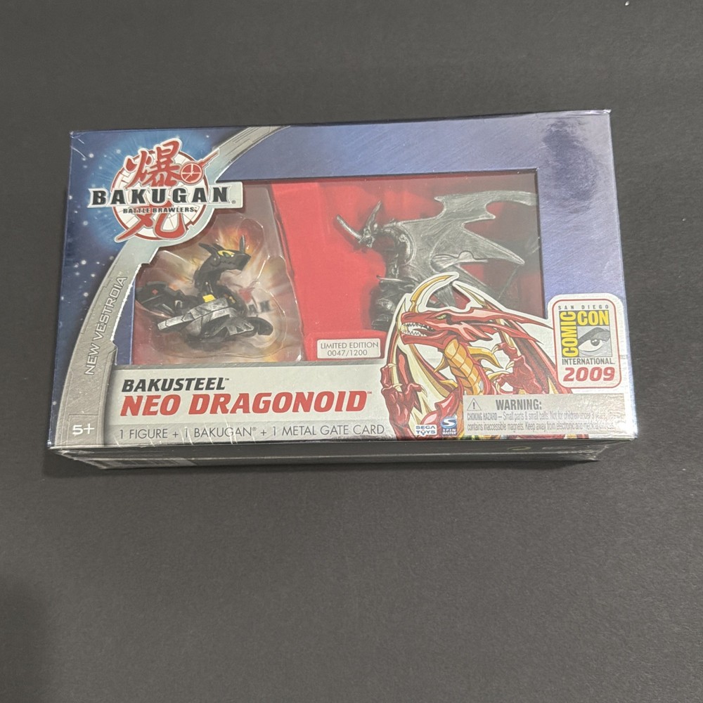 2009 SDCC Bakugan Battle Brawlers Neo Dragonoid BakuSteel Low S/N 47/1200 BNIB
