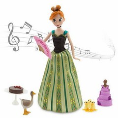 Disney Store Exclusive Singing Anna Deluxe Doll Set 11 in Frozen NEW 2014