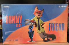 New GONG X Zootopia Cartoon Action Figure Toy Gift Judy and Nick Wilde Set