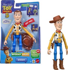 Disney & Pixar Toy Story 5 Interactables Woody Figure 9″ Playscale Movie Phrases