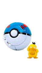 TOMY Pokemon Throw N Pop Poke Ball Mini Figures Ready to Battle Ultra Ball
